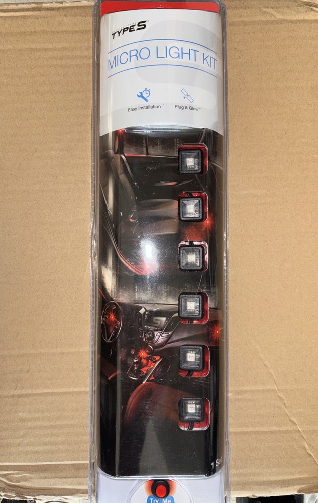 TypeS Micro Light Kit Red Includes 12 Volt Adapter - New & Sealed
