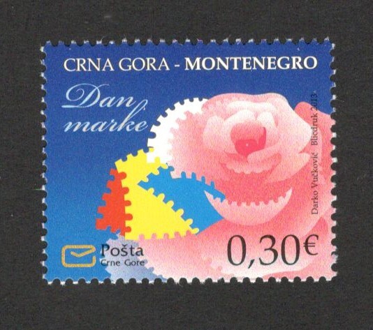 MONTENEGRO - MNH STAMP -STAMP DAY - 2013.