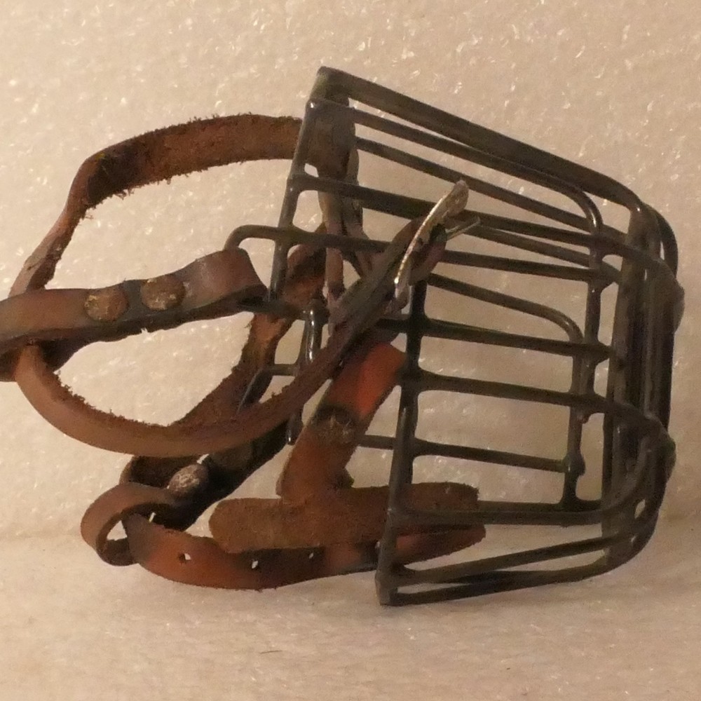 ANTIQUE CAGE ANIMAL STEAM PUNK MUZZLE