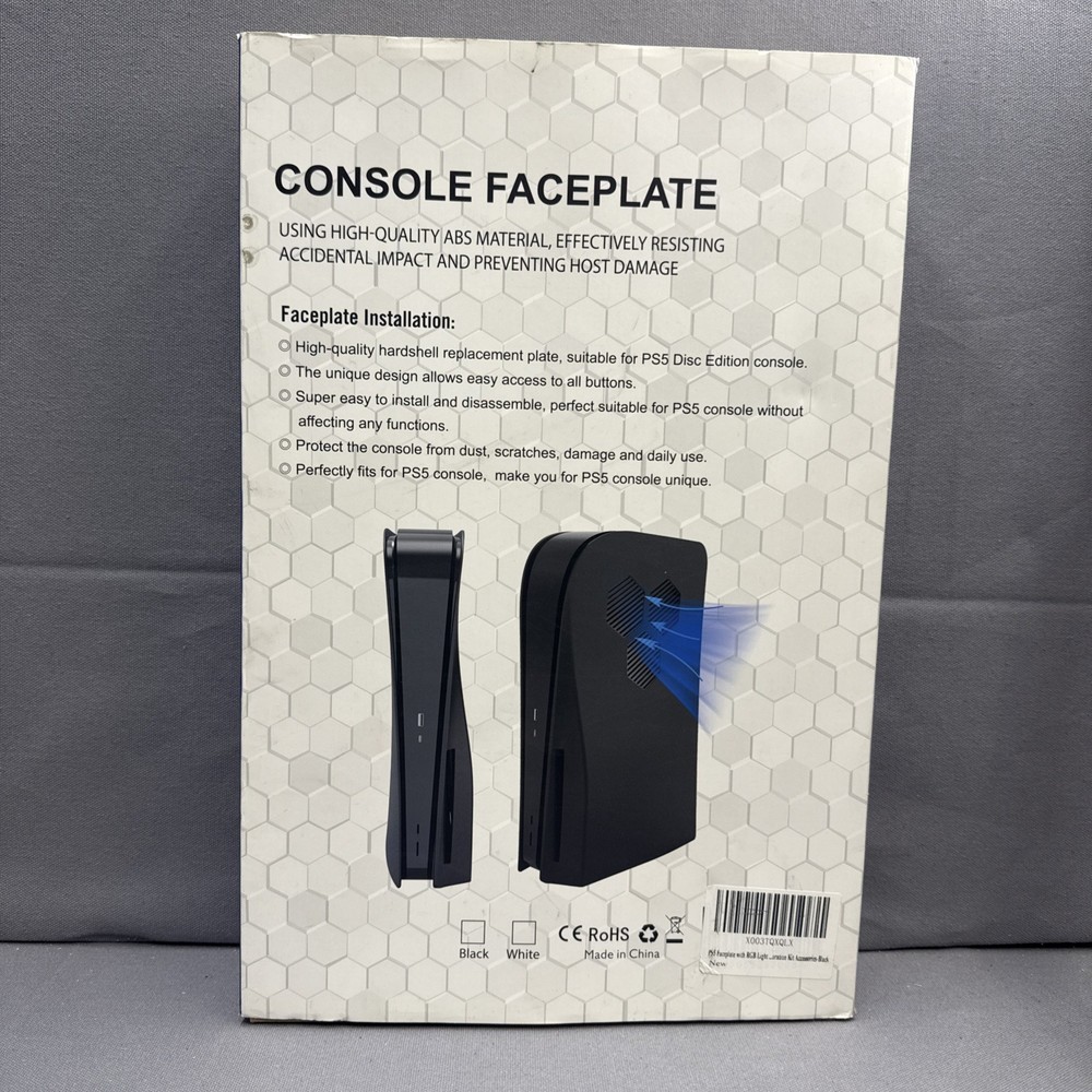 Honcam cancel faceplate for PS five console disk edition vented And contour
