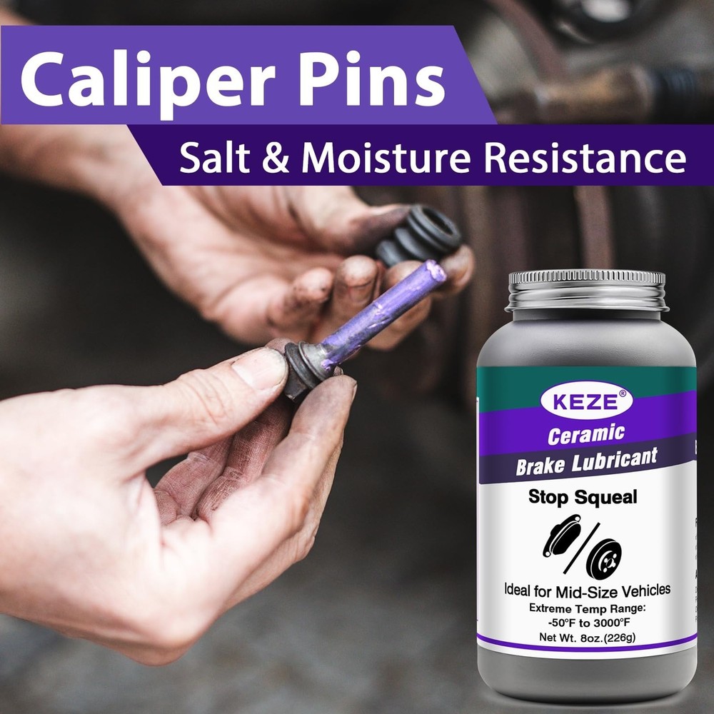 Keze High Temp Ceramic Brake Caliper Grease, 8 oz