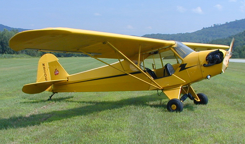 Flyline Model Airplane Plans (RC-FF): Piper J3 Cub 34" Scale for ¼A Engine