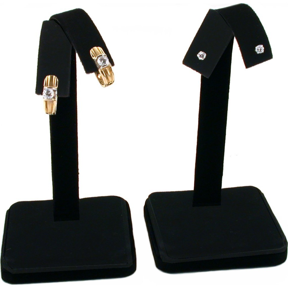 Black Earring Necklace Bracelet Displays 7 Pc Set