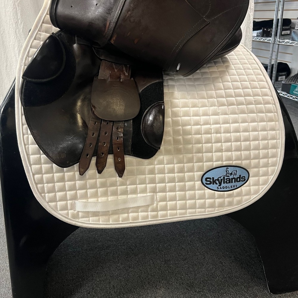 Used Schleese Eagle- Size 17.5" Jump Saddle Brown