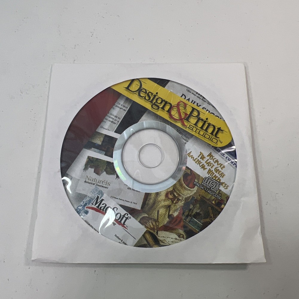 Design & Print Studio Mac-soft Rare! 