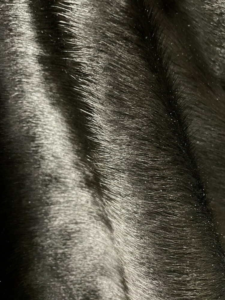 Cowhide Leather Sheets, Solid Black, Hair on Hide Cowhide Leather, Custom Cuts,