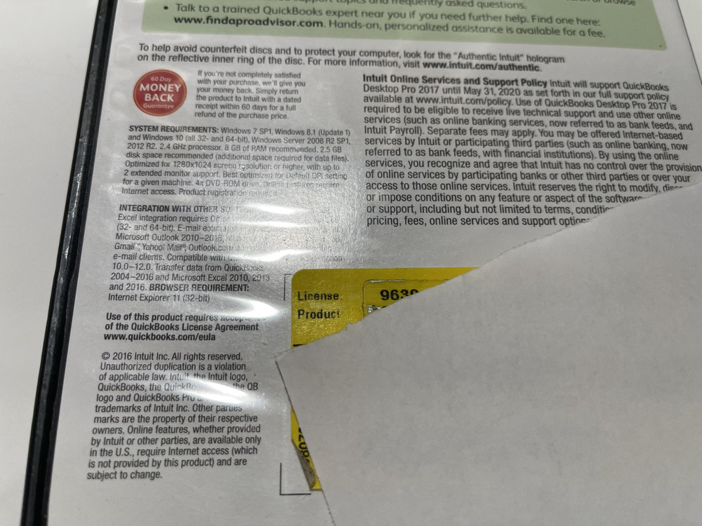 QuickBooks Desktop Pro 2017 Windows 10&11 / NO SUBSCRIPTION/ TESTED