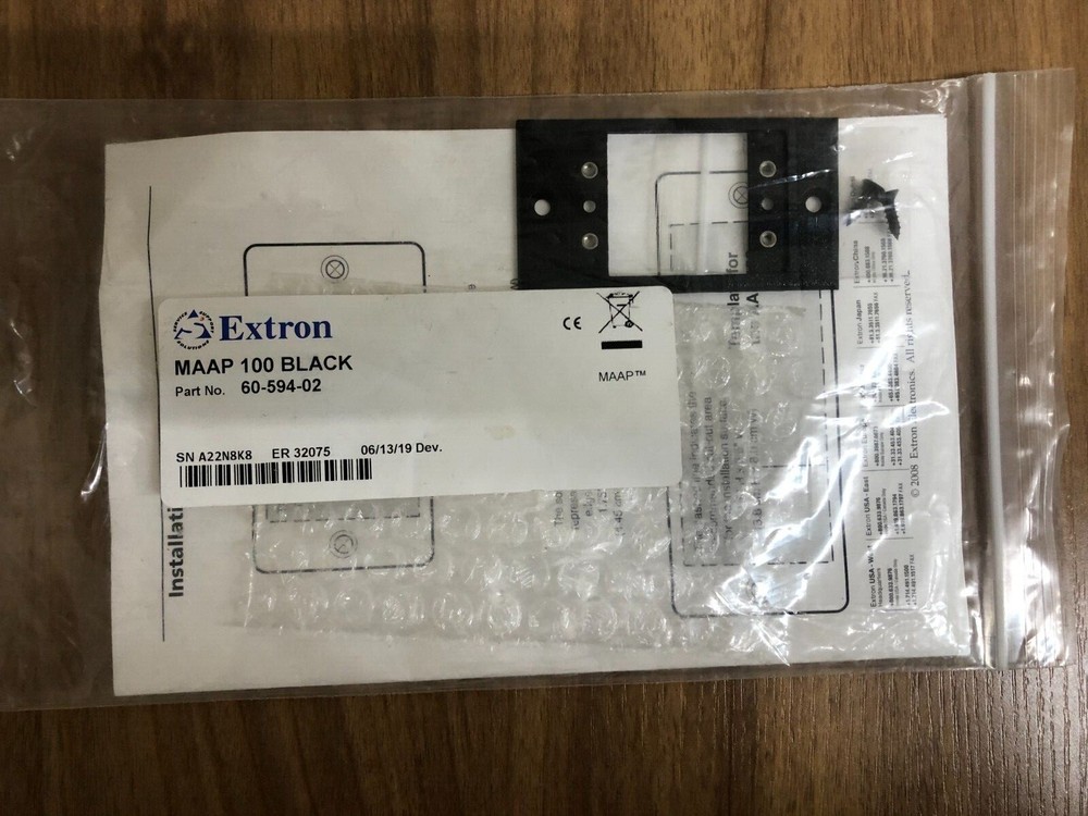 Extron 60-594-02 MAAP 100 Low Profile AV Connectivity Mounting Frame