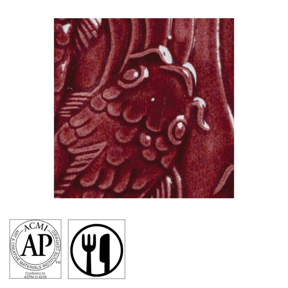 AMACO Gloss Glaze Maroon