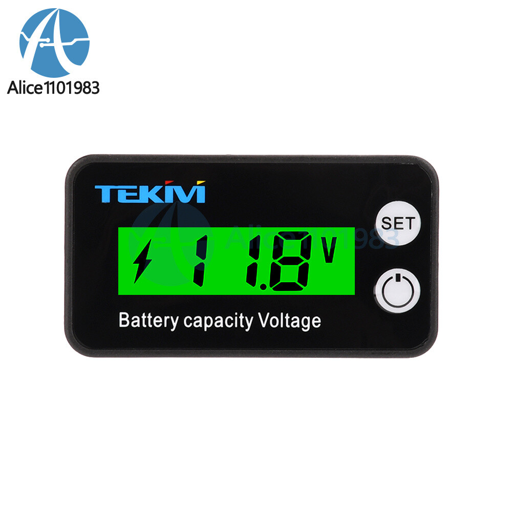 6136B LCD Battery Capacity Indicator Voltmeter Low Voltage Alarm High Precision