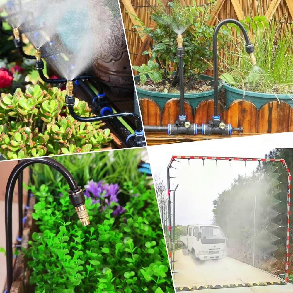 131FT Drip Irrigation Kits with Quick Connector,Automatic Irrigation System with