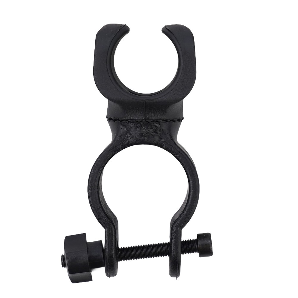 Flashlight Holder TPR+plastic Rotation Black Expandable High Quality