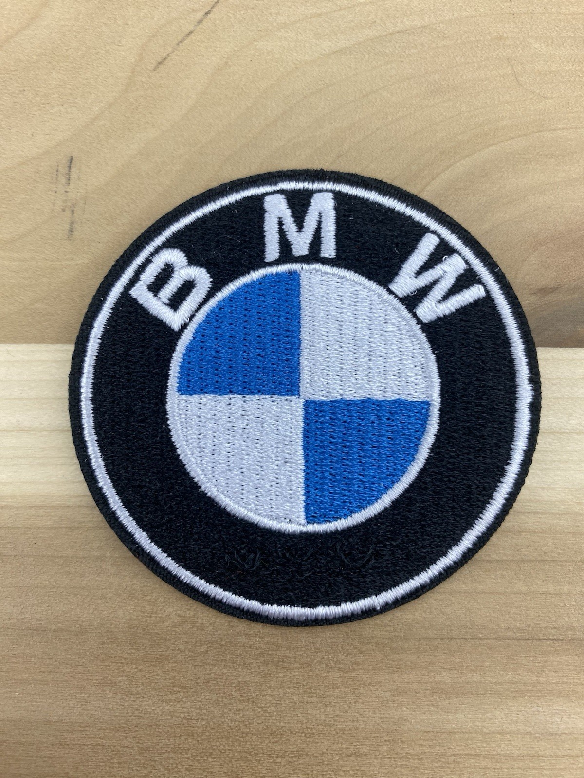 BMW OFFICIAL BADGE EMBLEM LOGO 3” PATCH EMBROIDERED SEW & IRON ON NEW OLD STOCK