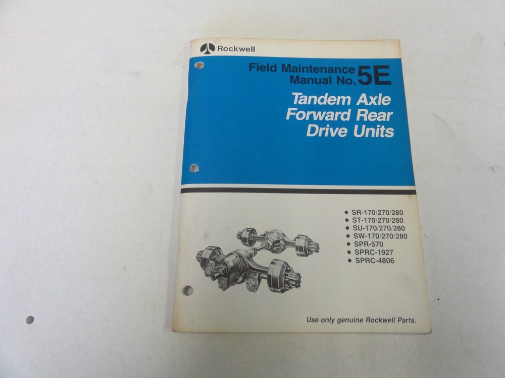 Rockwell Driver Controlled Full Locking Main Differential Reference Manual