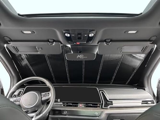 Custom Fit Windshield Foldable Sunshade for Dodge Grand Caravan Minivan, 2020