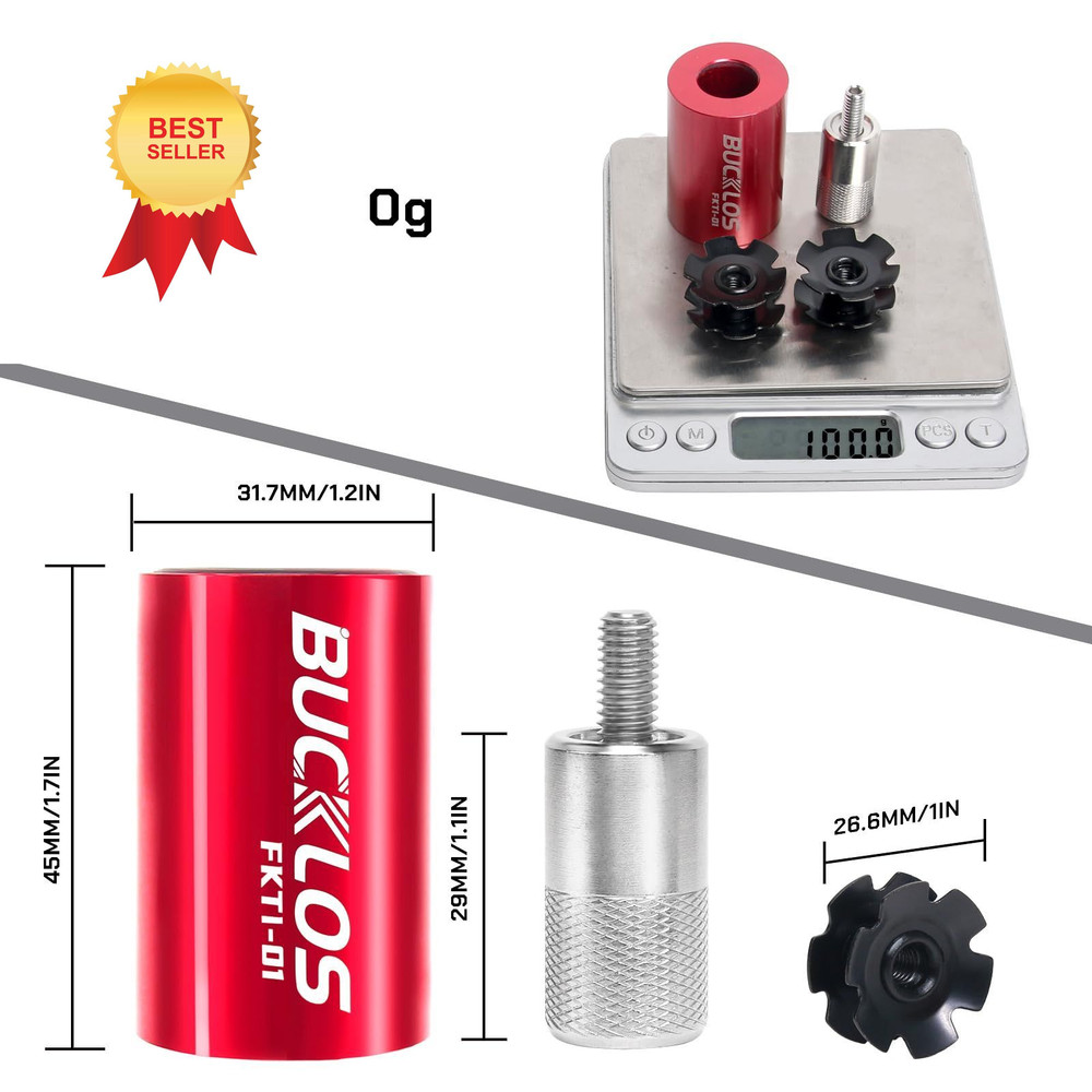 BUCKLOS Bike Fork Star Nut Setting Install Tool with Introductory Version