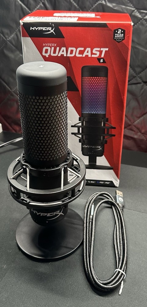 HyperX QuadCast S RGB USB Condenser Microphone - Great Condition