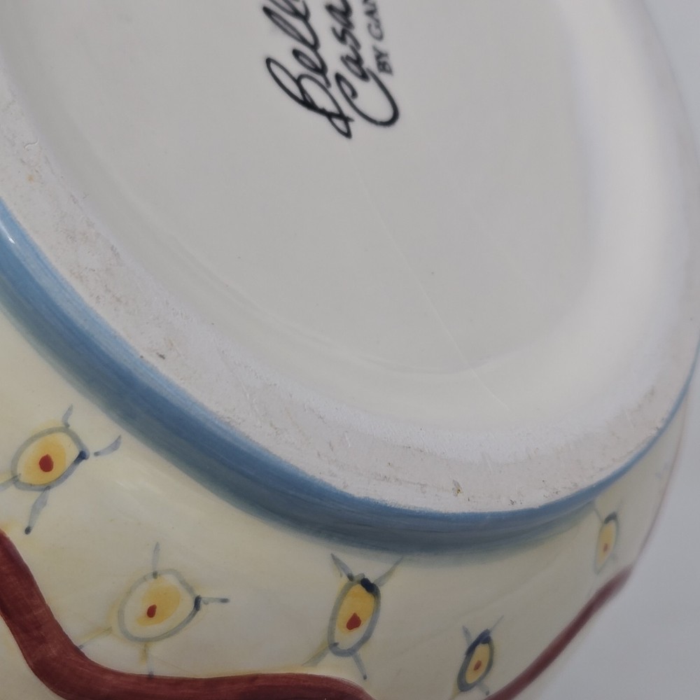 Multi Colored Fish Ceramic Pitcher by Bella Casa ( Ganz ) | Double Sided