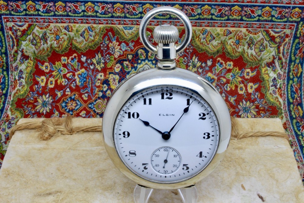 Serviced 1908 Elgin 18 Size Pocket Watch