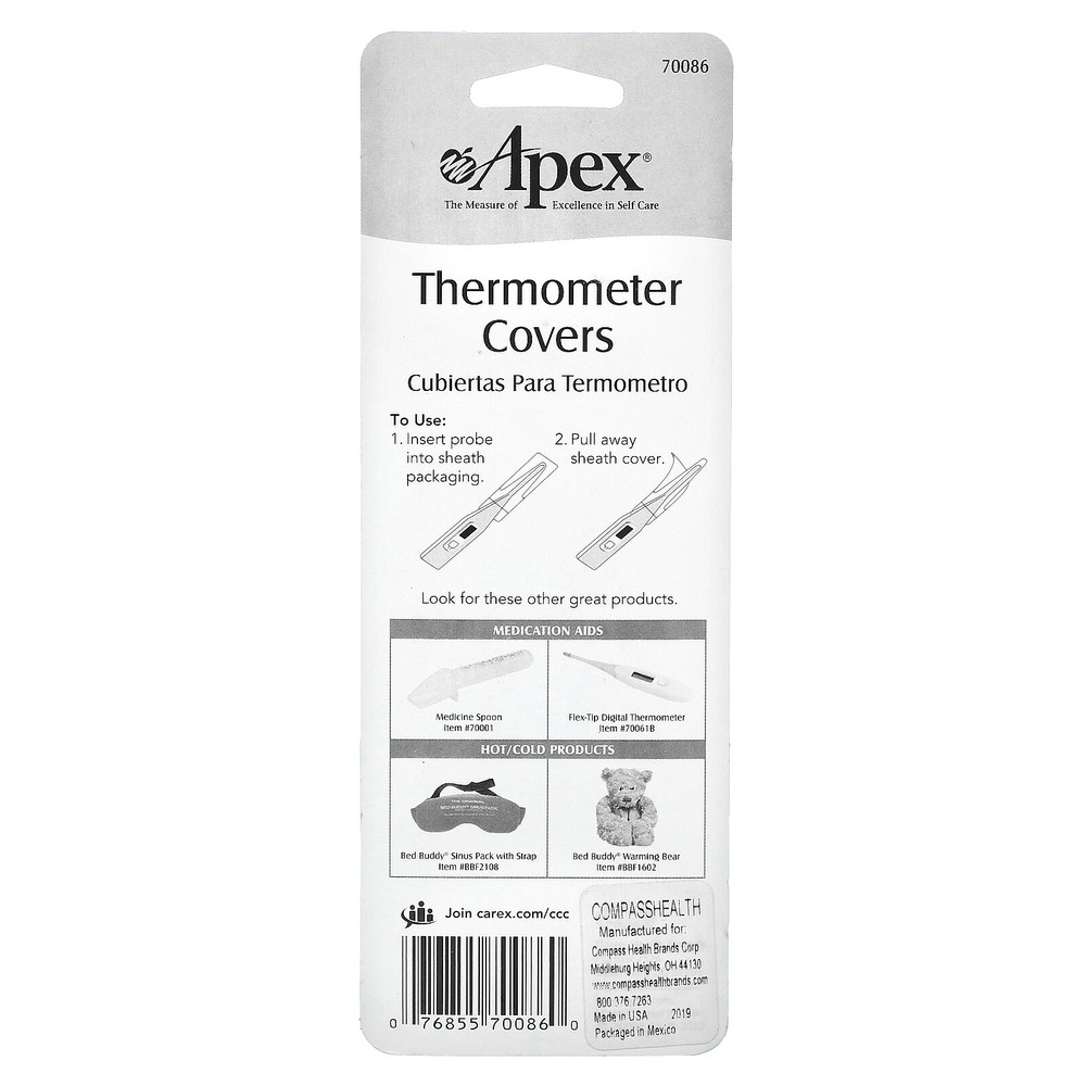 Thermometer Covers, 55 Sanitary Single-Use Covers