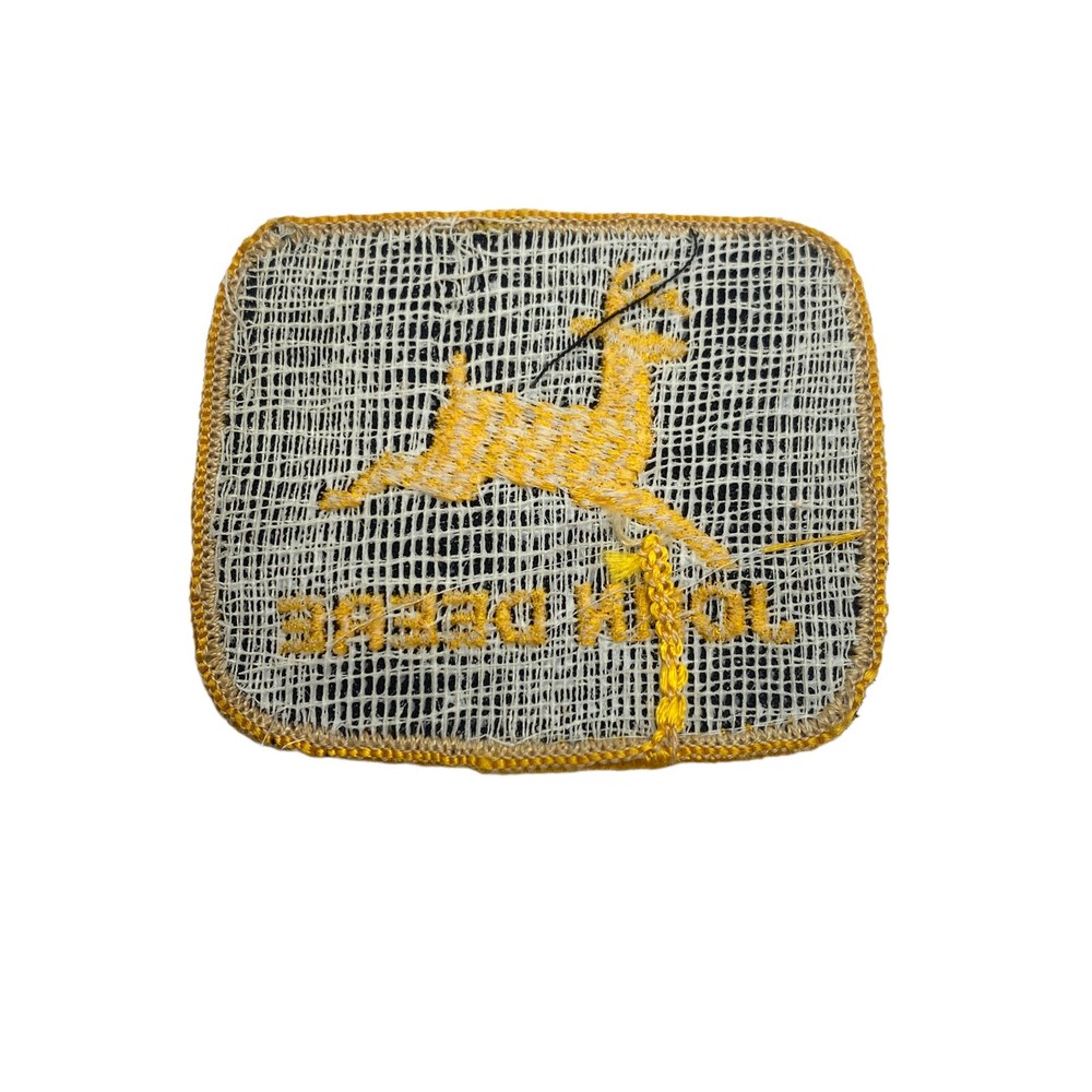 2 Vintage John Deere Leaping Deer Logo 3" Embroidered Patch uniform