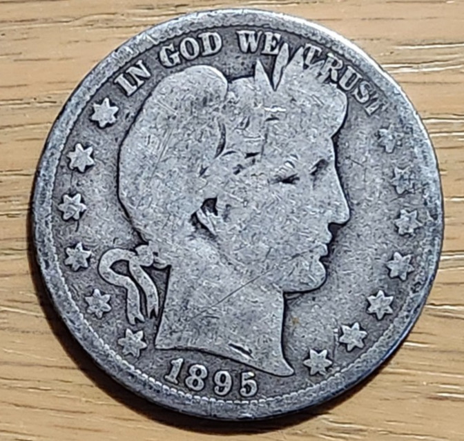 90% SILVER 1895 P BARBER HALF