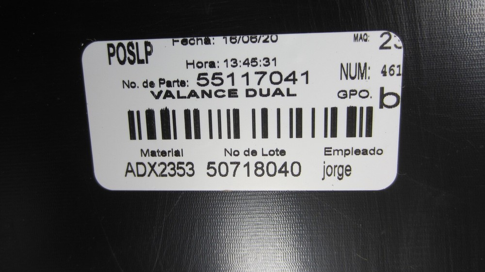 Genuine GM Rear Bumper Valance Panel 84341012