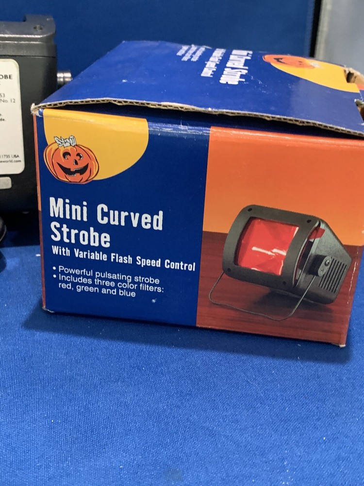 Mini Curved Strobe Light 1200-x Dance Party Halloween Variable Speed Control