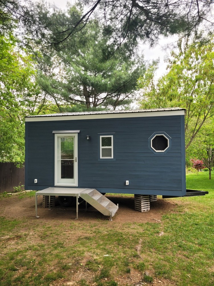 Tiny Home on Wheels, 8x24 Trailer with Hookups, Sleeping Loft