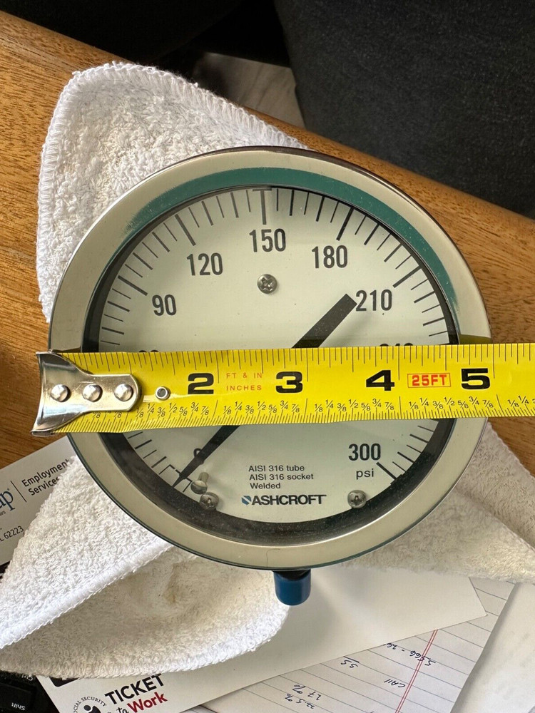 0/300 Psi Dial Indicating Pressure Gages