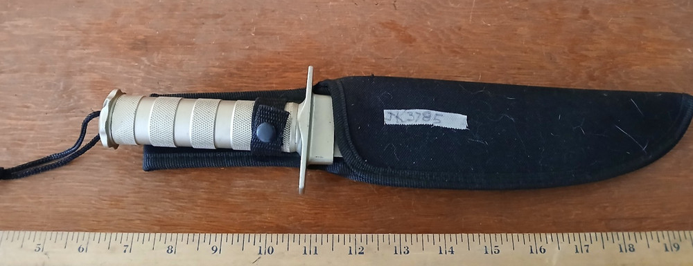 Survival Knife with Survival Kit in Handle - NOS