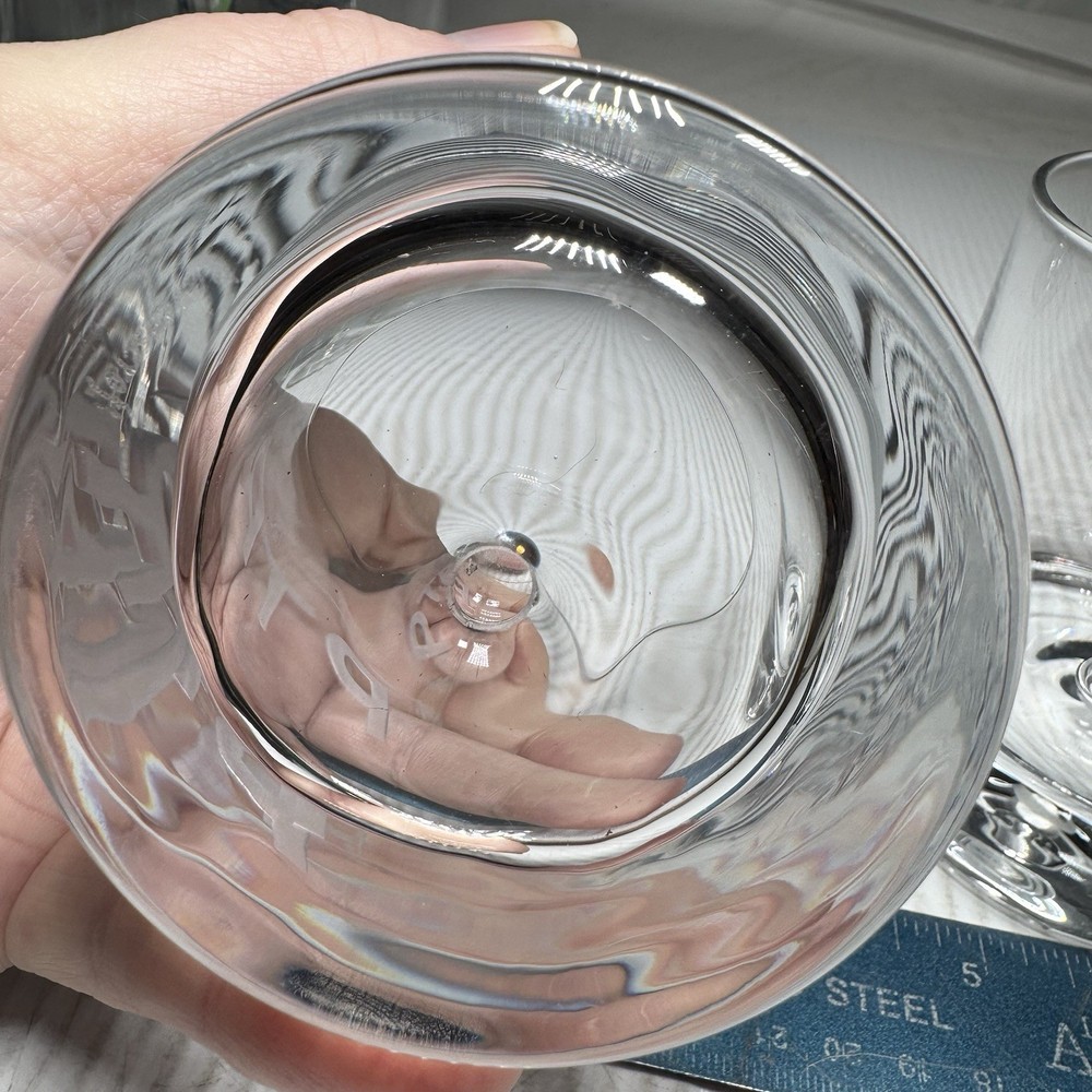 2 rocks glasses etched with PTR