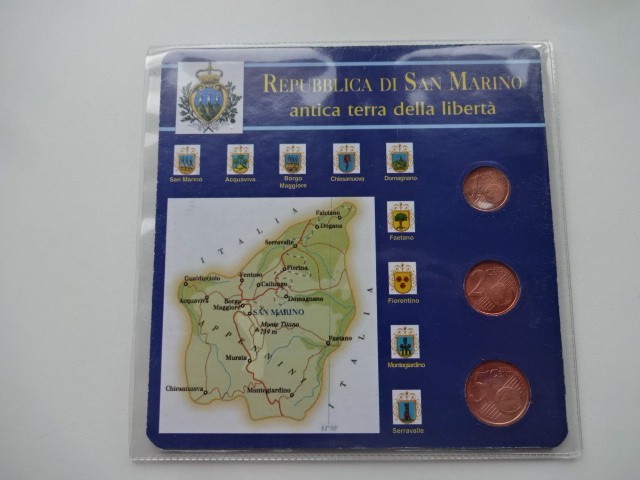 (295) Rebublic San Marino - Cent Set