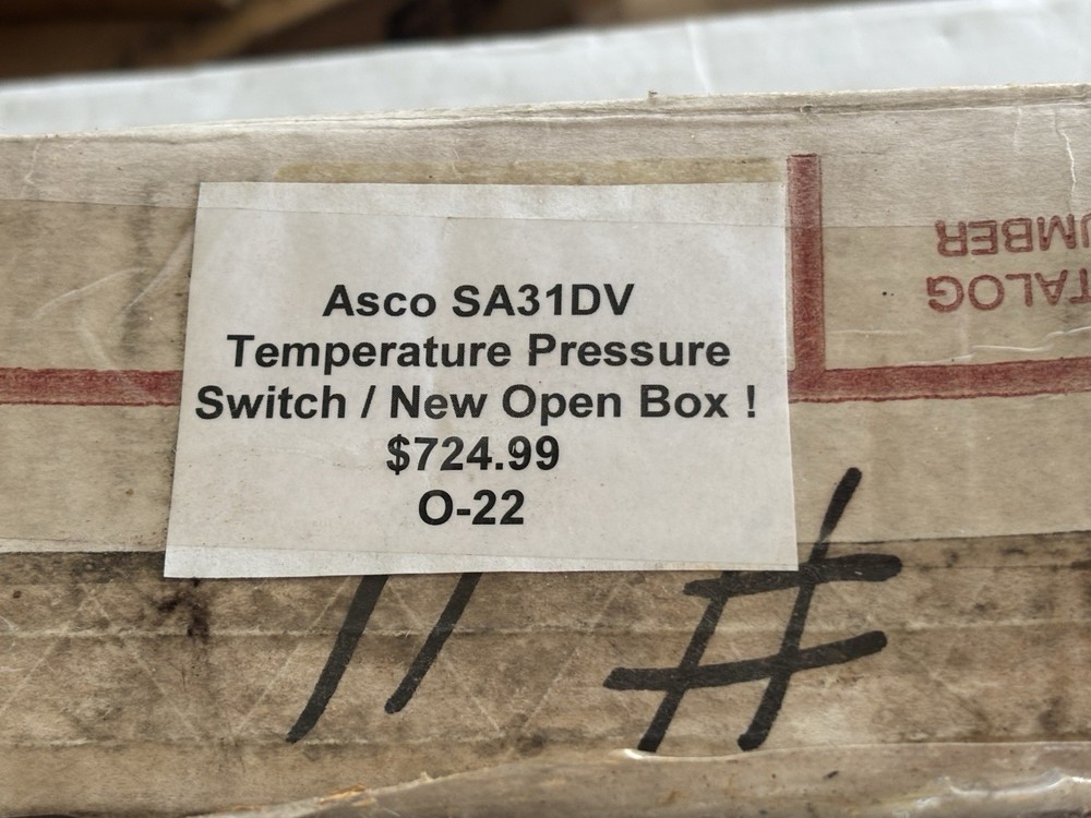 ASCO Tri Point SA31DV Temperature Pressure Switch / Open Box