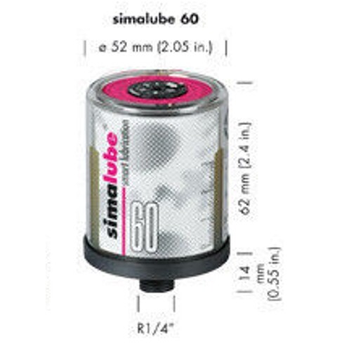 10pcs Simatec Simalube 60 ML Single Point Automatic Lubricator (Select Filling)
