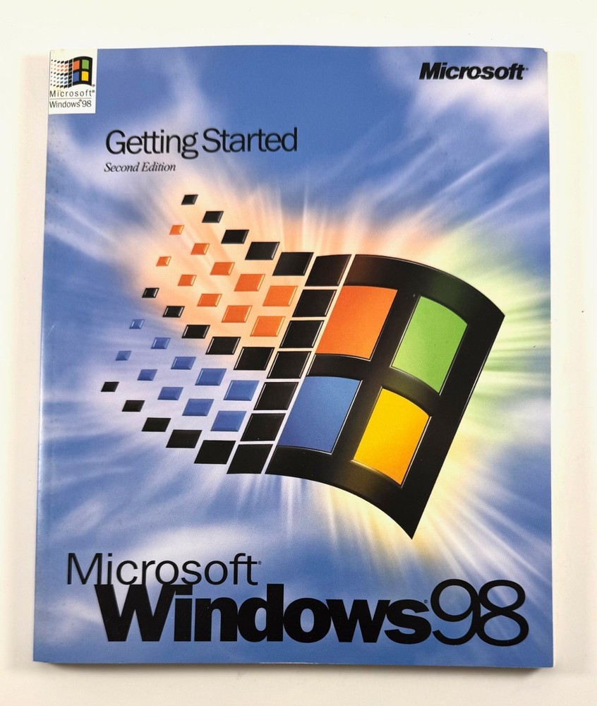 Vintage Microsoft Windows 98 Getting Started Manual Guide Book 1998