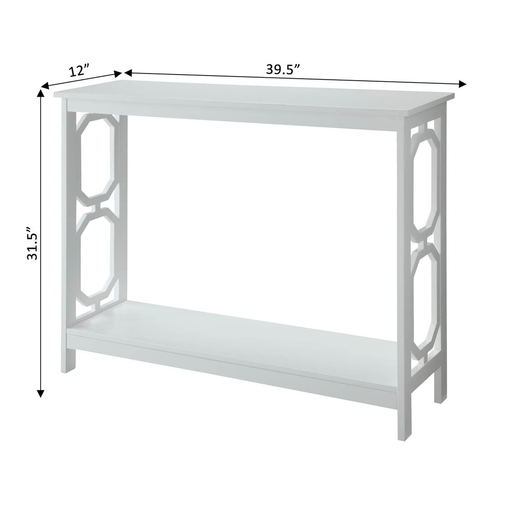 Pemberly Row Console Table in White