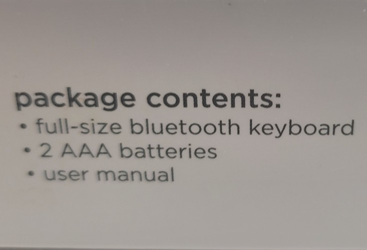 New - iHome Bluetooth Full Size Keyboard for Mac and windows 10