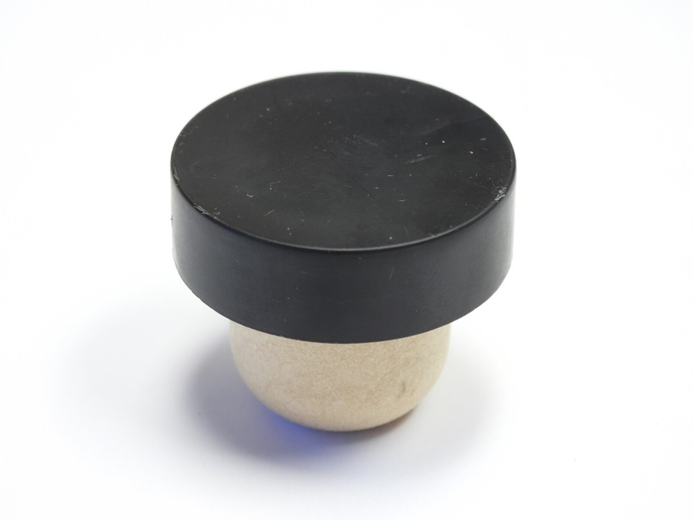1000pcs Tapi Synthetic Cork Black Smooth Plastic Cap Lid 34 x 10 Cork 27 x 22 mm