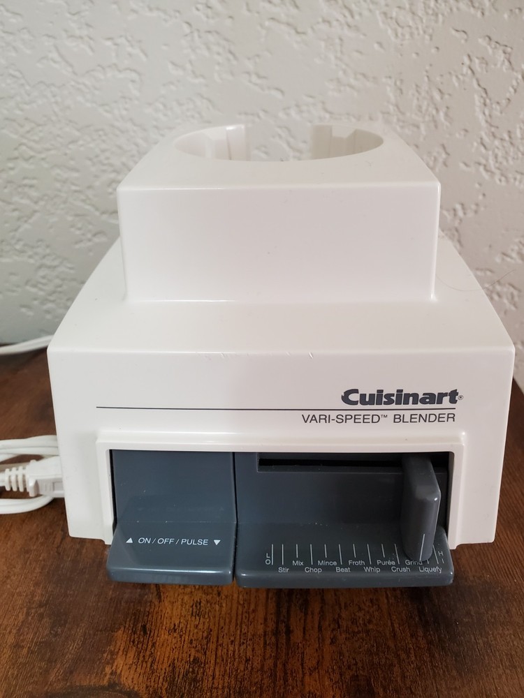 Cuisinart Vari Speed Blender Base Only Model CB-3 Tested Working