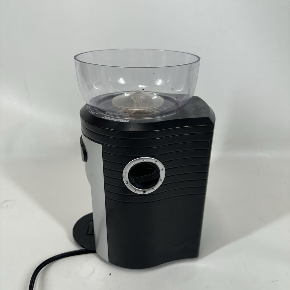 Espressione Professione Conical Burr Coffee Grinder Black/Silver MEC5198 Works