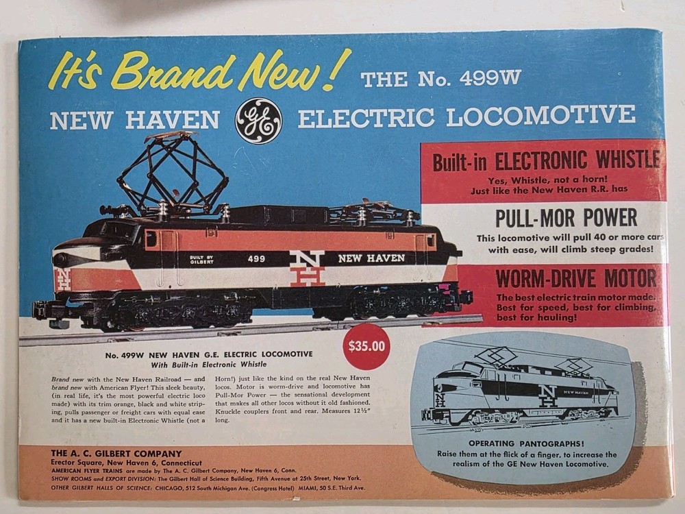 ORIGINAL 1956 D1666 American Flyer Gilbert Erector Catalog Complete