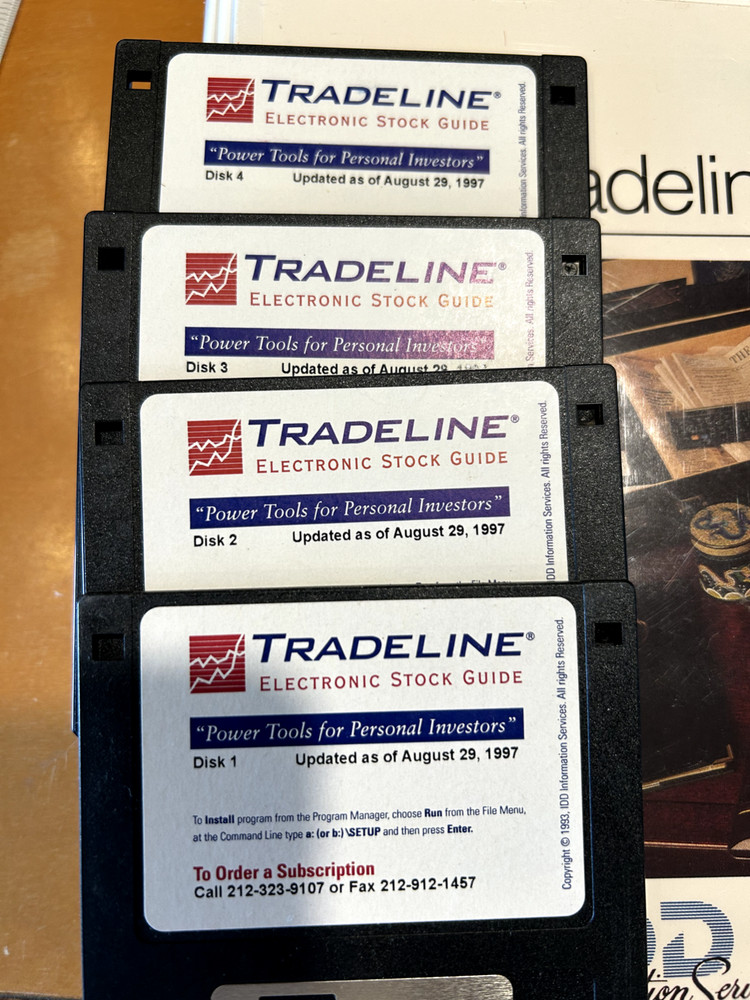 Tradeline Plus IDD Information services User's manual & software vintage
