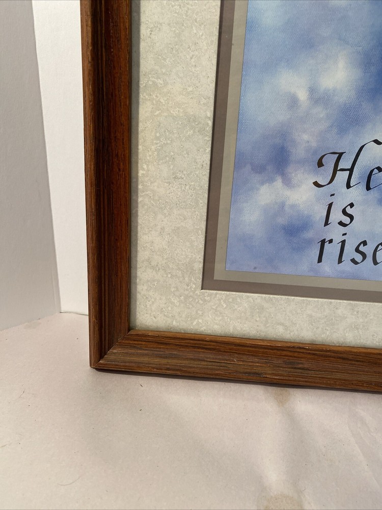 Vintage Doves Print "He Is Risen" Julia Cramer. 1990s