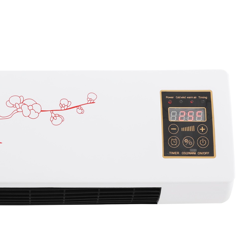 Wall-Mounted Heating Machine, Electric Heater with Remote Control for Bedroom