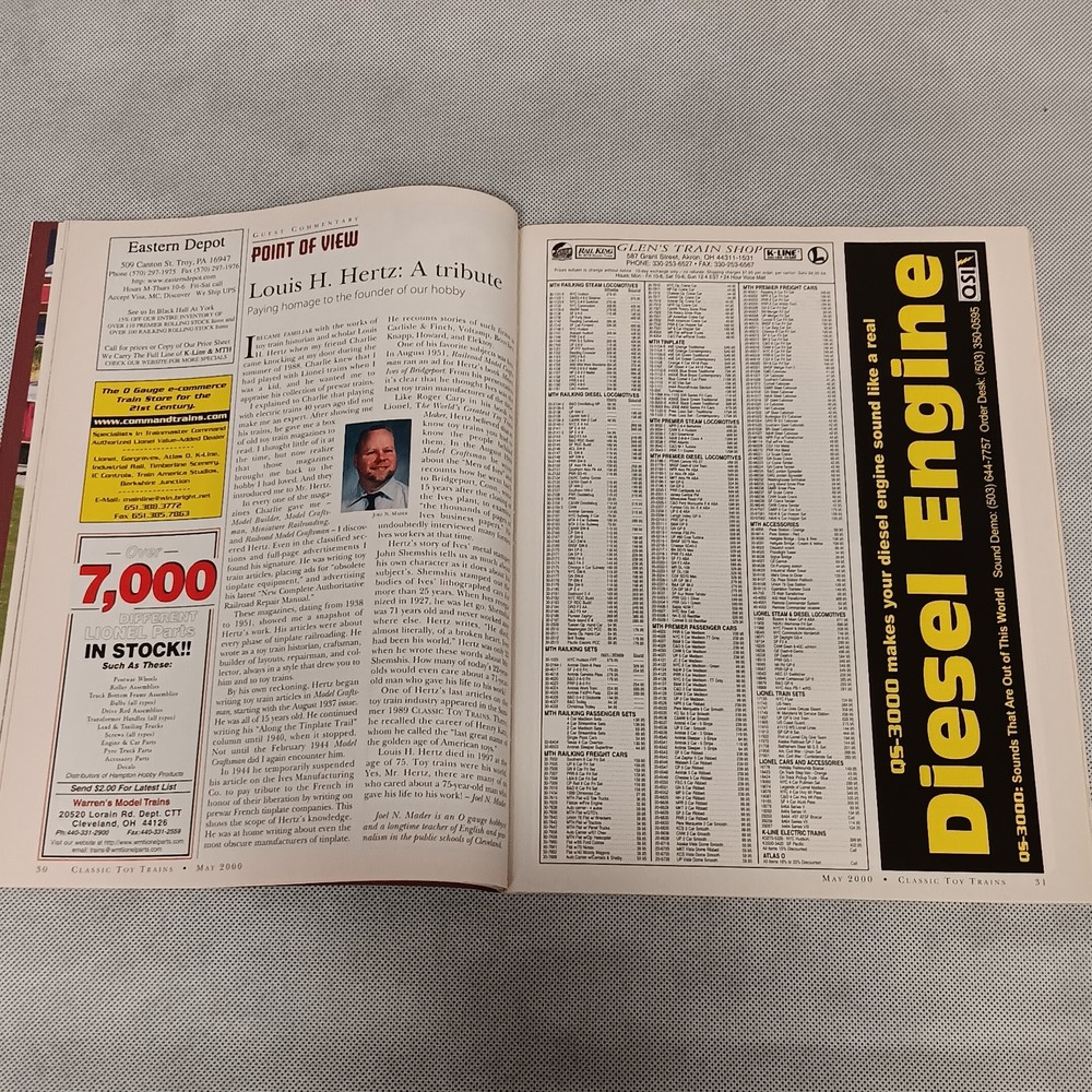 Classic Toy Trains Magazine May 2000