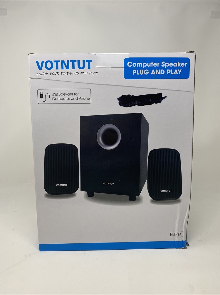 Votntut USB Speaker Subwoofer for Computer & Phone, EL009