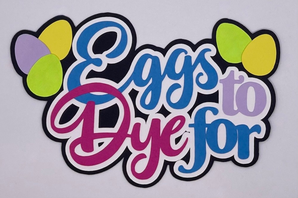 Easter - Handmade Paper Piecing Scrapbook Embellishment Die Cuts