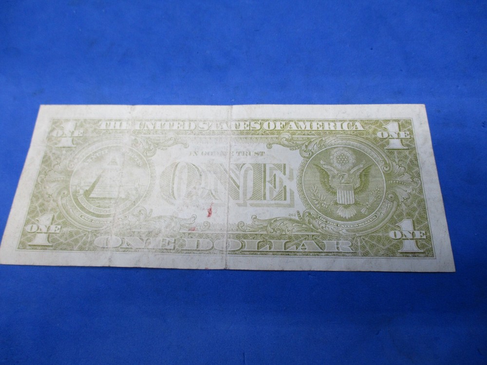 1957 $1 Silver Certificate Insufficient Missing ink Error