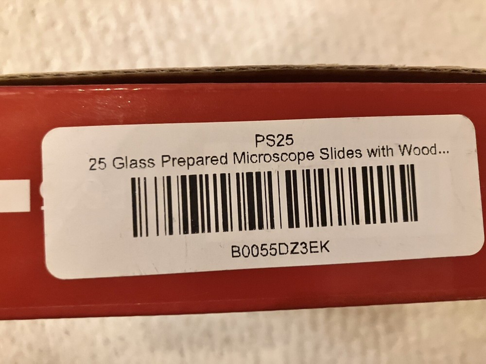 Prepared Biology AmScope Slides